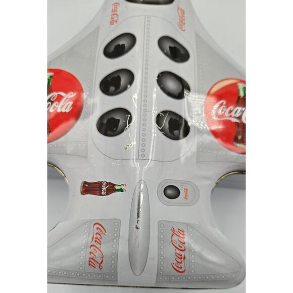 Vintage Coca-Cola Airplane Tin Canister by the Tin Box Company - Picture 9 of 16